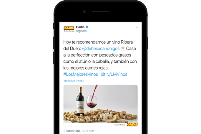 Incluye llamadas a la acción sociales para crear conversación