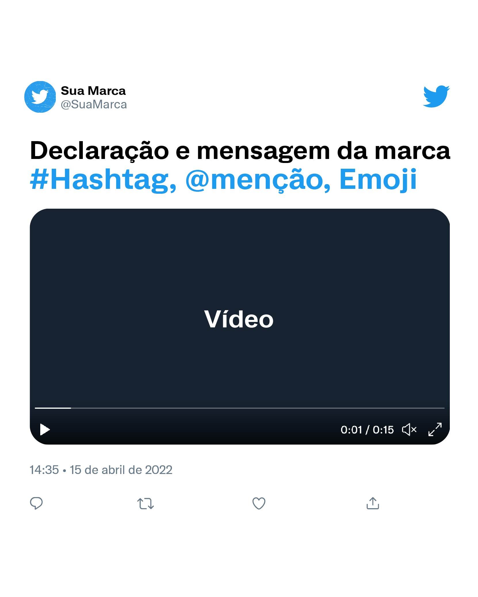 Recursos de vídeo do X Ads